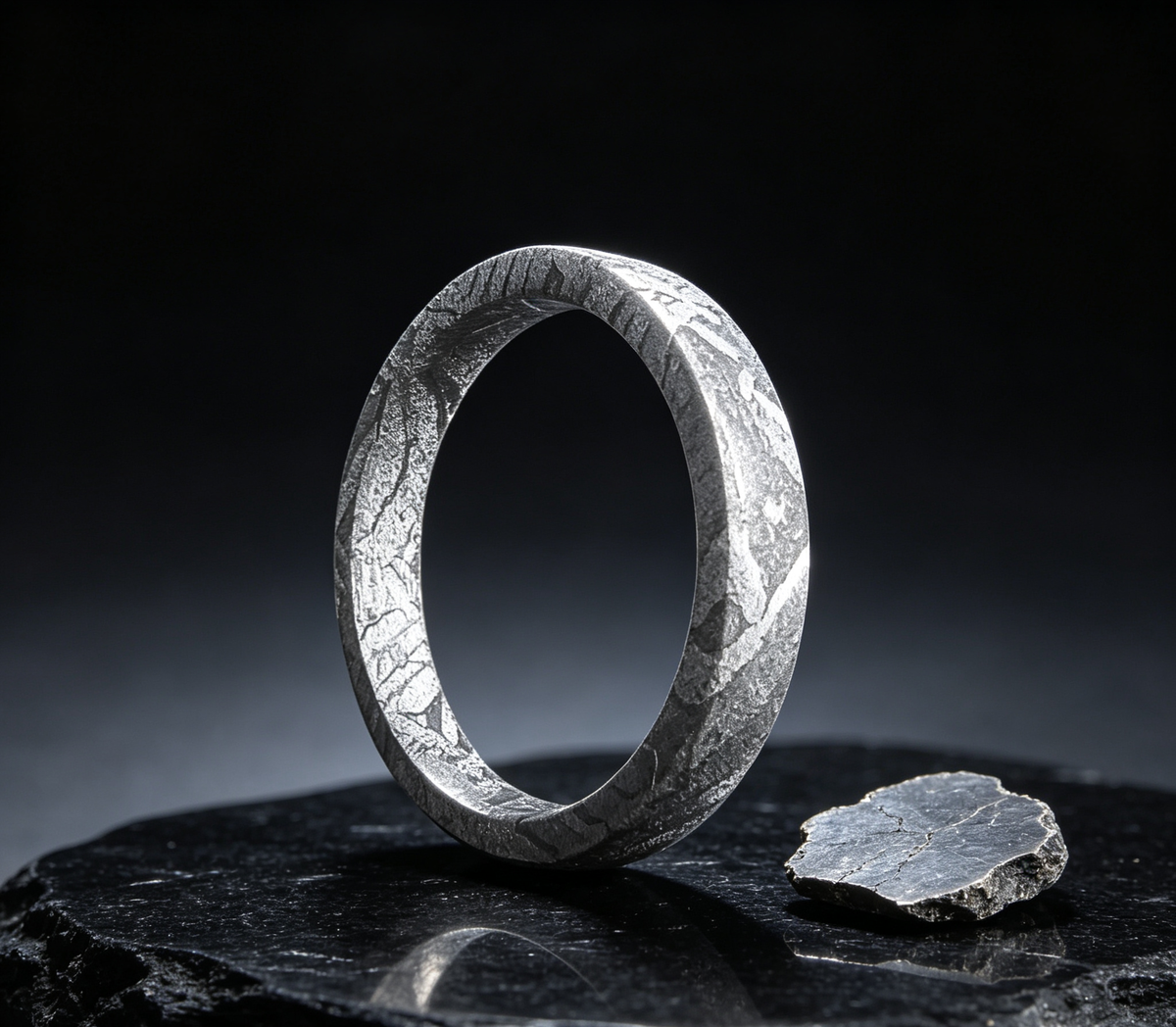 Muonionalusta Iron Meteorite Ring | Ring-C