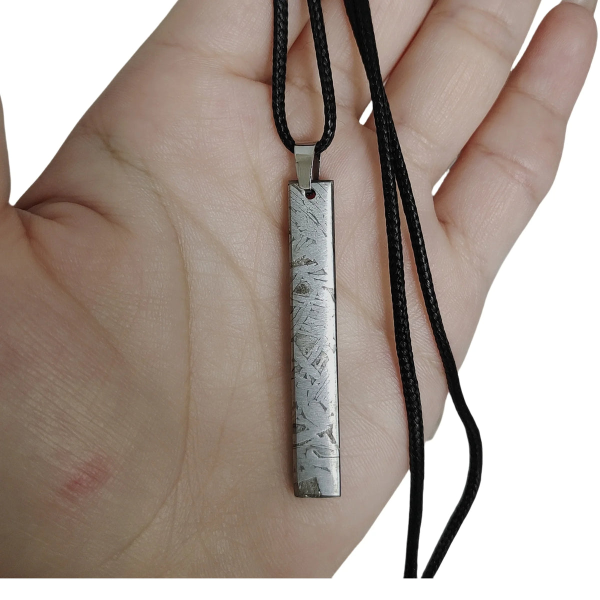 10.4g Muonionalusta meteorite pendant Natural iron meteorite pendant Meteorite slice Collection -LK110