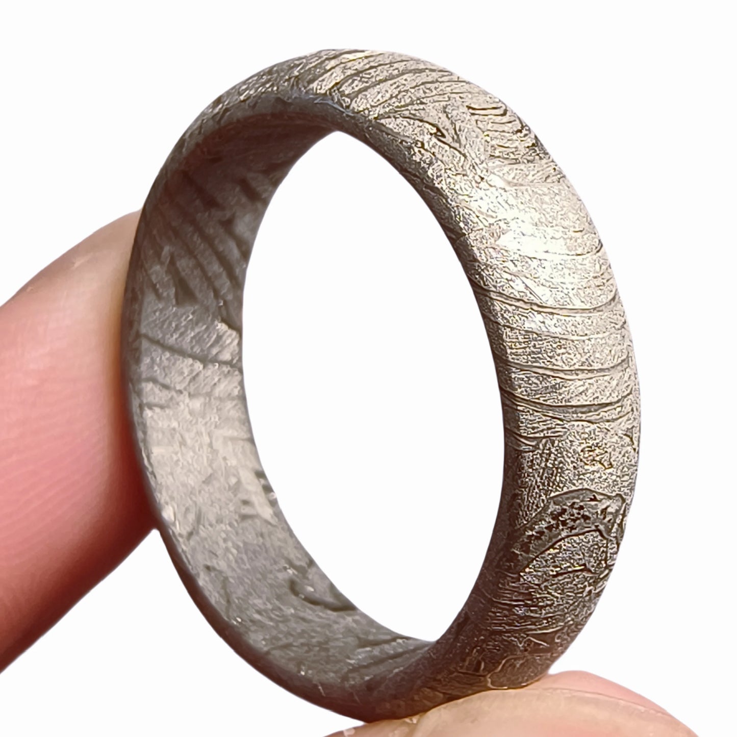 Muonionalusta meteorite Ring Natural iron meteorite pendant MeteoriteHandmade jewelry Silver Ring-E