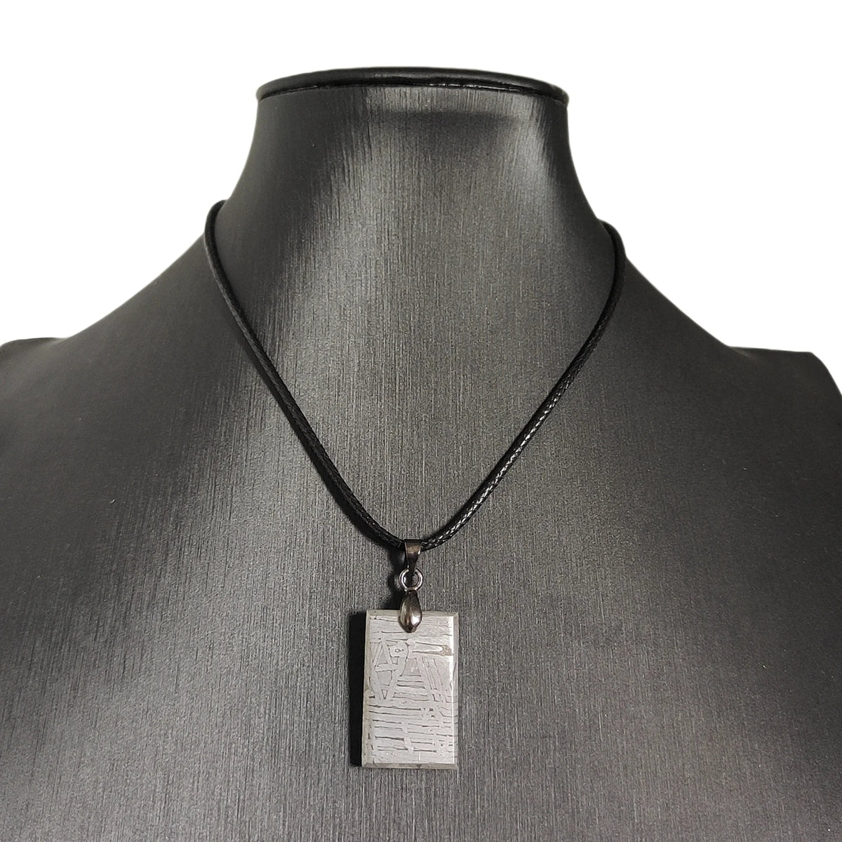 10.4g Muonionalusta meteorite pendant Natural iron meteorite pendant Meteorite slice Collection -LK136