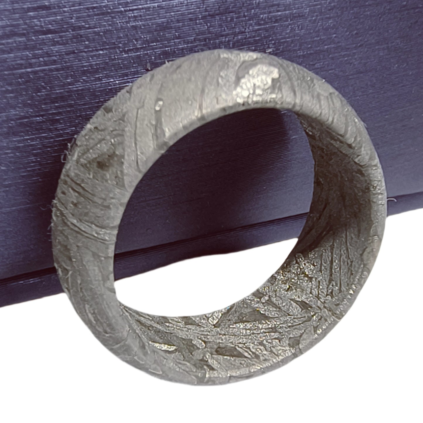 Muonionalusta meteorite Lovers ring Natural iron meteorite pendant MeteoriteHandmade wedding ring Meteorite Ring-F