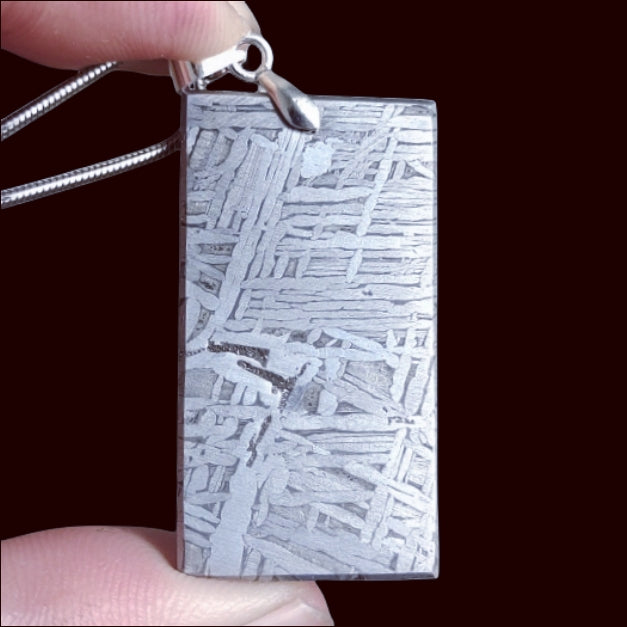 16.2G Muonionalusta meteorite pendant triangle-TD140