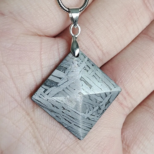 Muonionalusta Iron Meteorite Pendant Meteorite Specimen Natural Iron Meteorite Material Pendant Collection - CD141