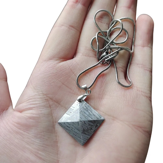 Muonionalusta Iron Meteorite Pendant Meteorite Specimen Natural Iron Meteorite Material Pendant Collection - CD141