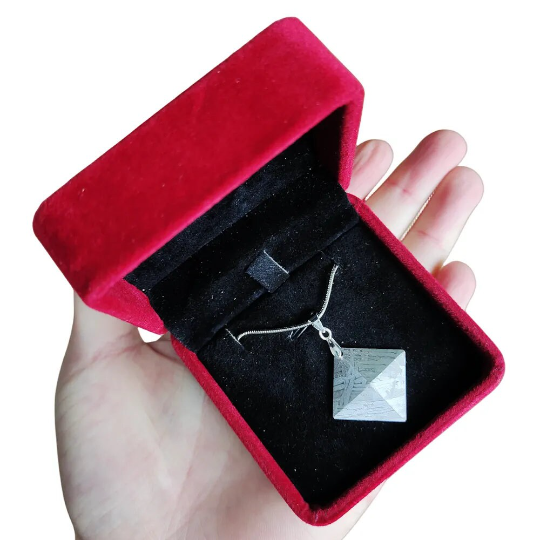 Muonionalusta Iron Meteorite Pendant Meteorite Specimen Natural Iron Meteorite Material Pendant Collection - CD141