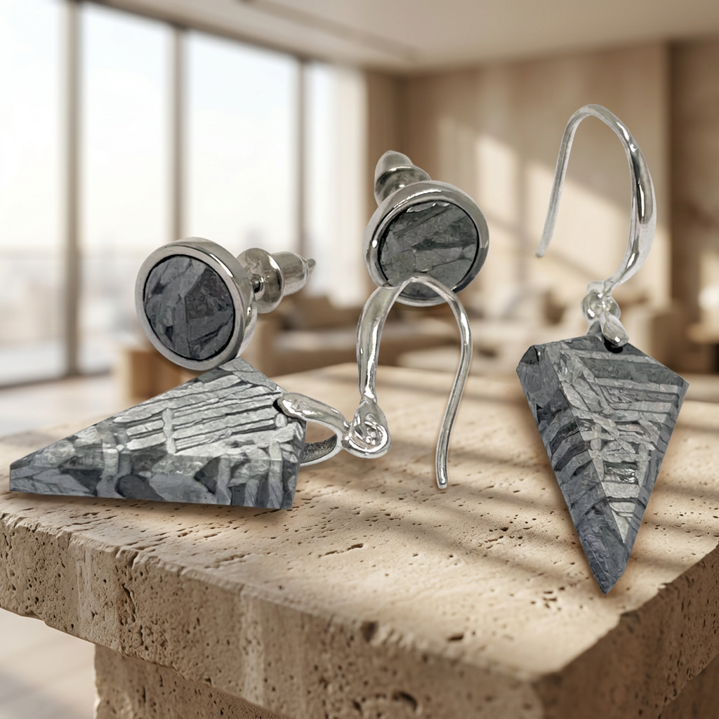 Muonionalusta New meteorite earring jewelry handmade  accessories gift