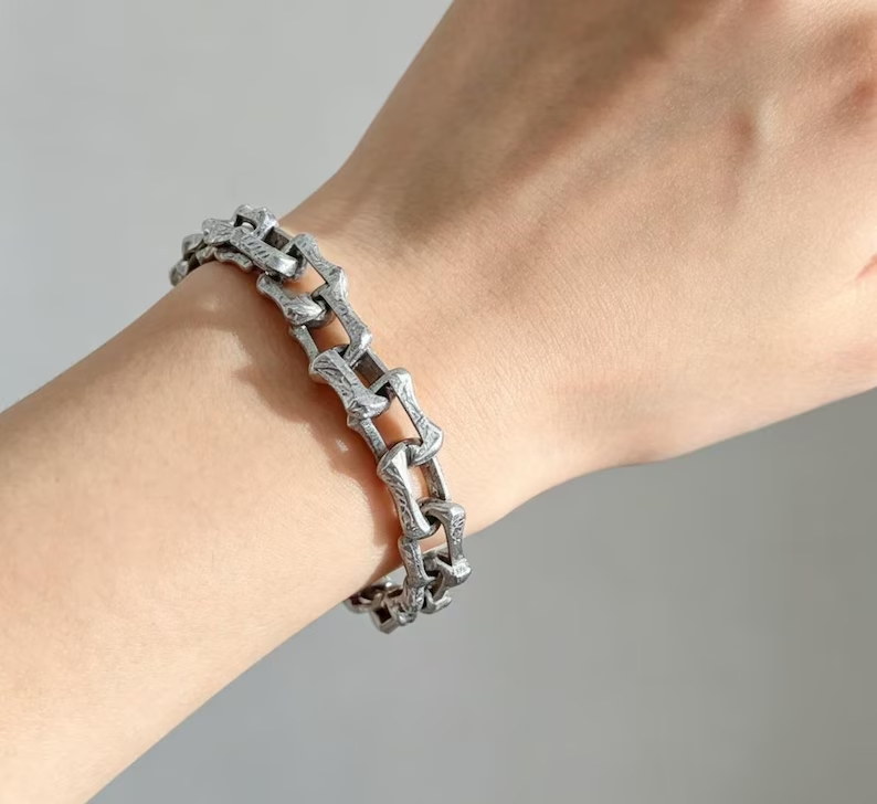 New Muonionalusta Iron Meteorite Bracelet - Meteorite Jewelry