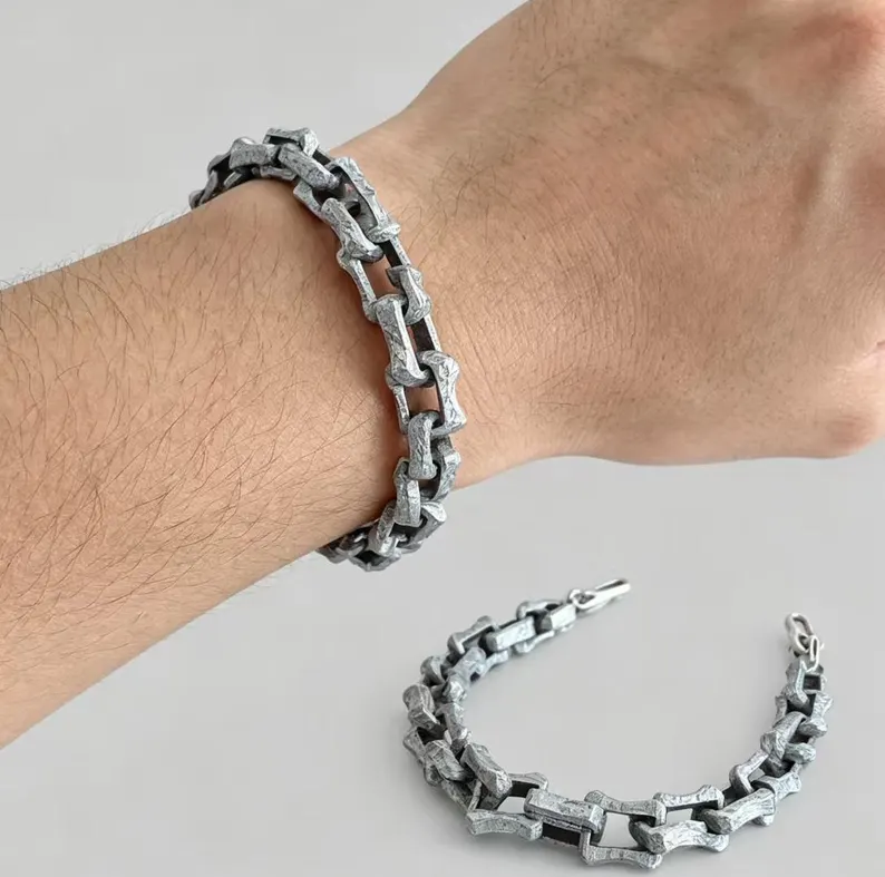 New Muonionalusta Iron Meteorite Bracelet - Meteorite Jewelry
