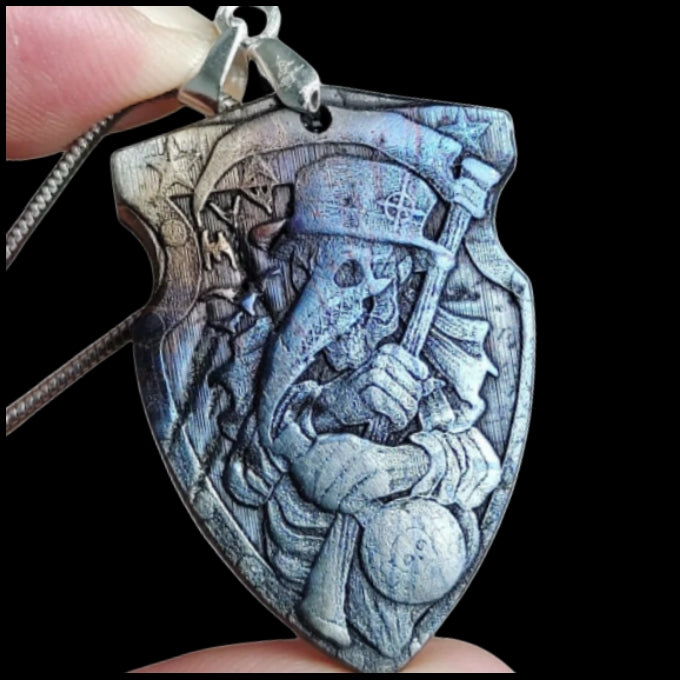 Muonionalusta Iron Meteorite Pendant Iron Meteorite Specimen Amulet Collection - QD189