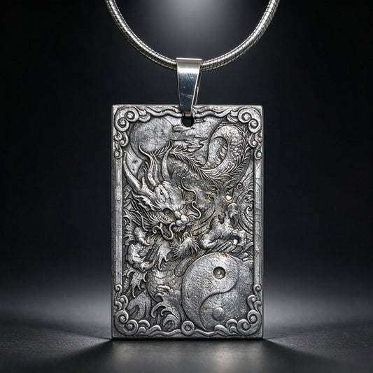 Meteorite Carving Dragon Pendant Natural Iron Meteorite Pendant Supports Customized Collectibles - LK285