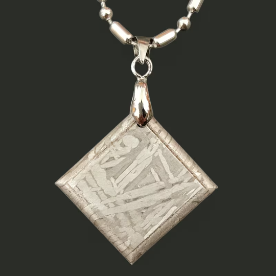 Muonionalusta Meteorite Necklace Meteorite Pendant-h22