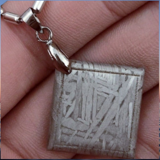 Muonionalusta Meteorite Necklace Meteorite Pendant-h22