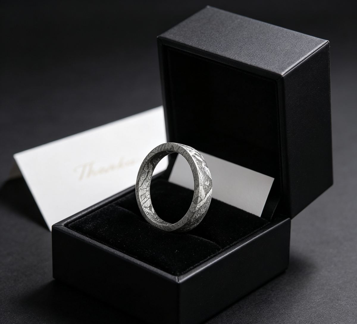 Muonionalusta Iron Meteorite Ring | Ring-C