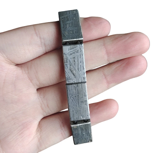 Muonionalusta Iron Meteorite Bracelet Natural Meteorite Material String Sky Iron Meteorite Collectibles h27