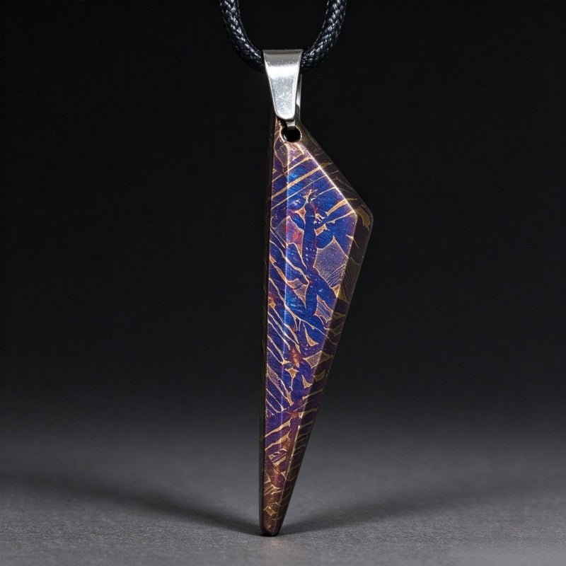 Genuine Muonionalusta Meteorite Irregular  Pendant Fine Meteorite Collection Piece LK431