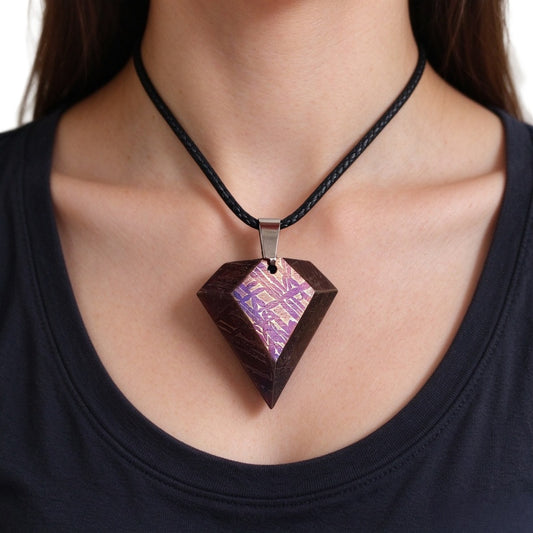 Muonionalusta Meteorite Pendant Natural Iron Meteorite Pendant Meteorite Slice Collection -LK106