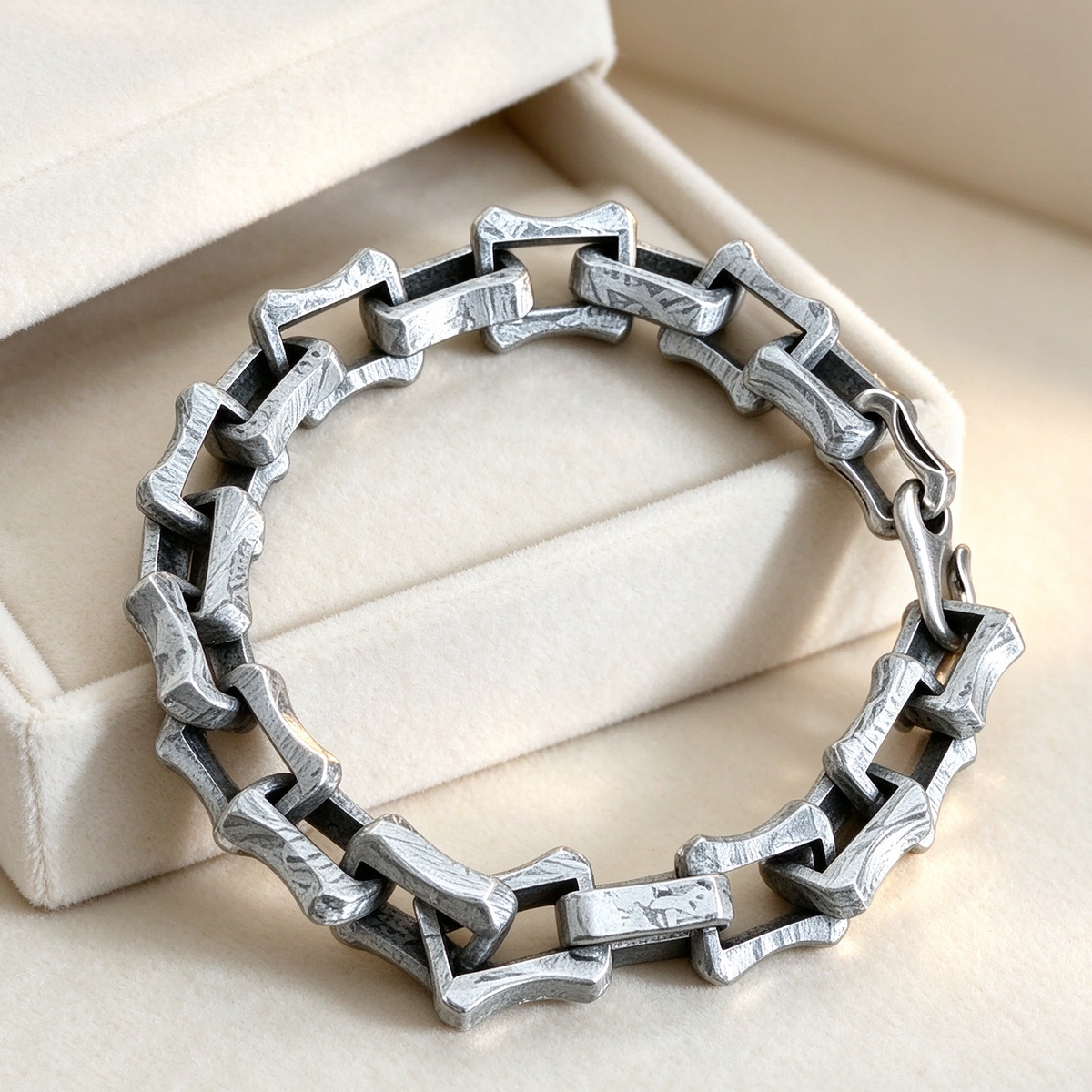 New Muonionalusta Iron Meteorite Bracelet - Meteorite Jewelry