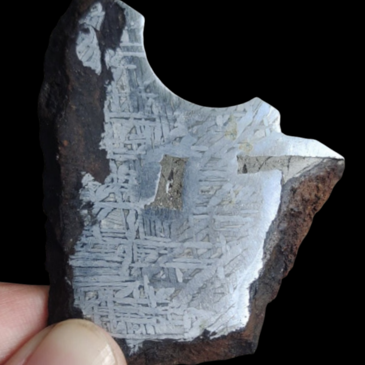 78.1G Muonionalusta Meteorite Specimen Iron Meteorite Slices Natural Meteorite Material Specimen Collection - QC63