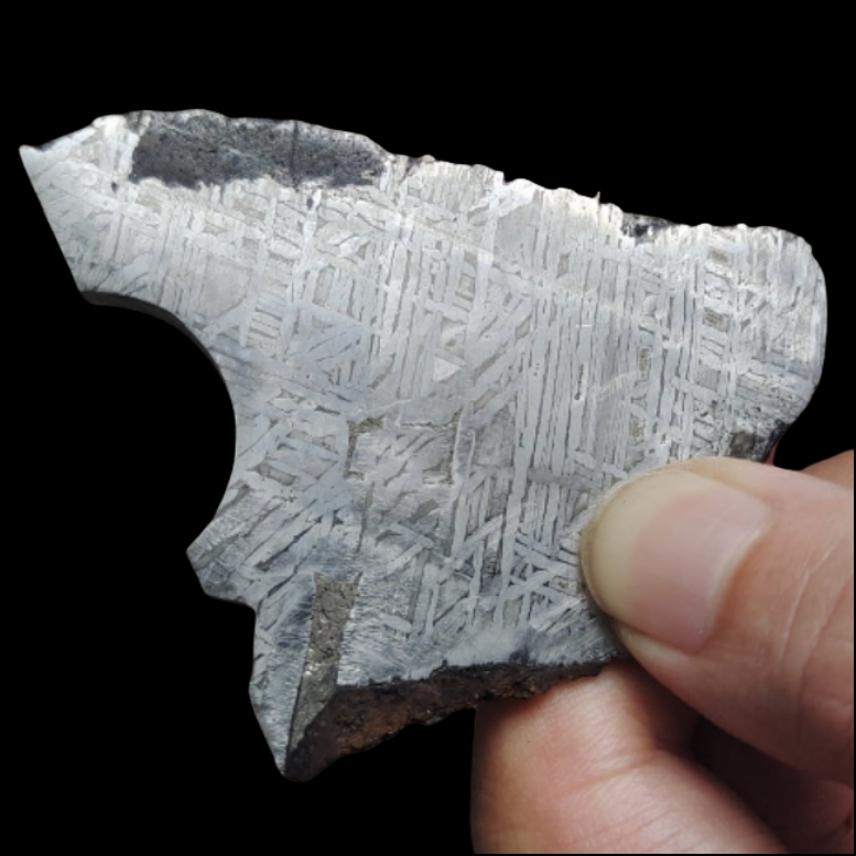 78.1G Muonionalusta Meteorite Specimen Iron Meteorite Slices Natural Meteorite Material Specimen Collection - QC63