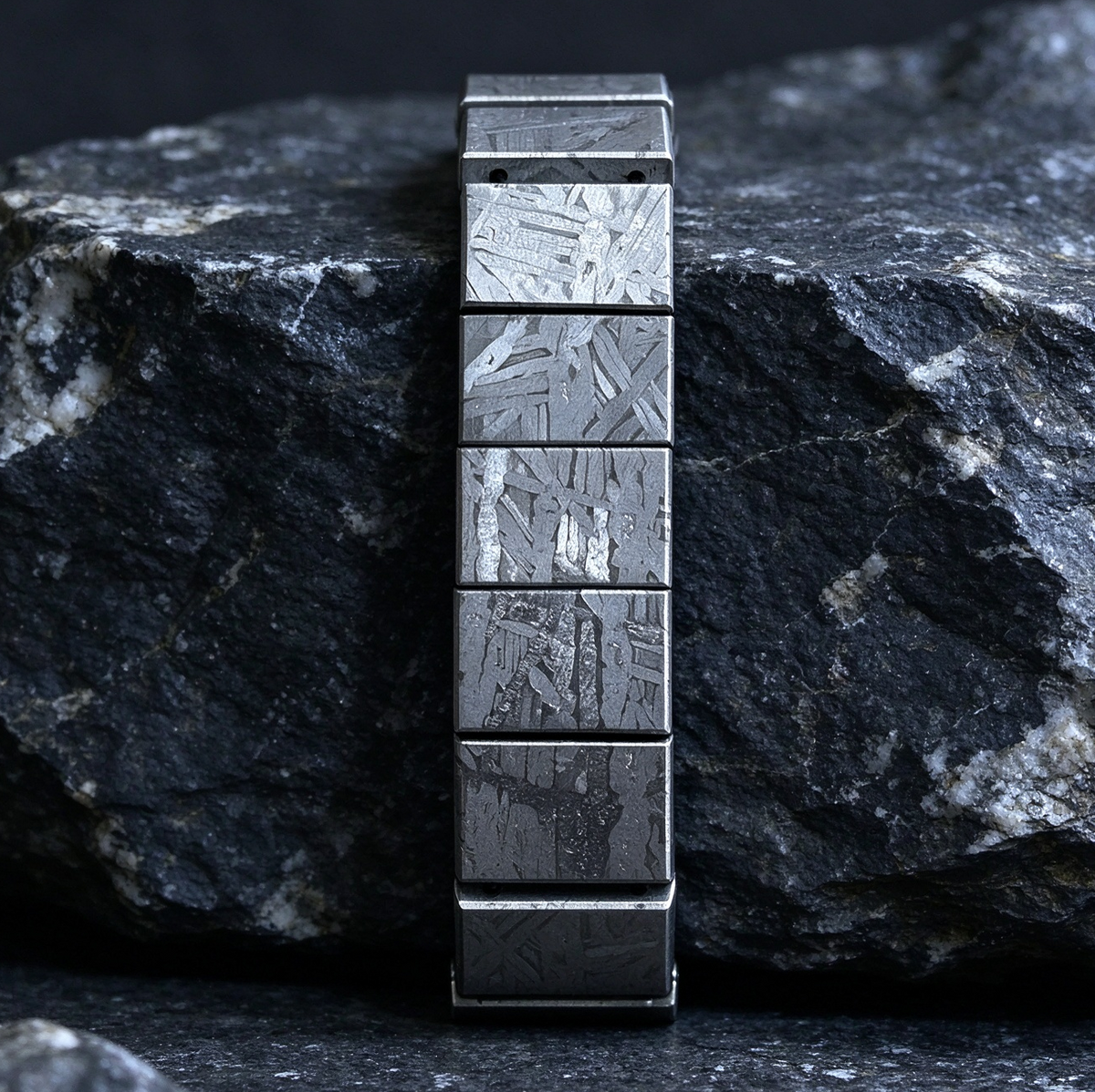 Muonionalusta Iron Meteorite Bracelet: Natural Jewelry Gift