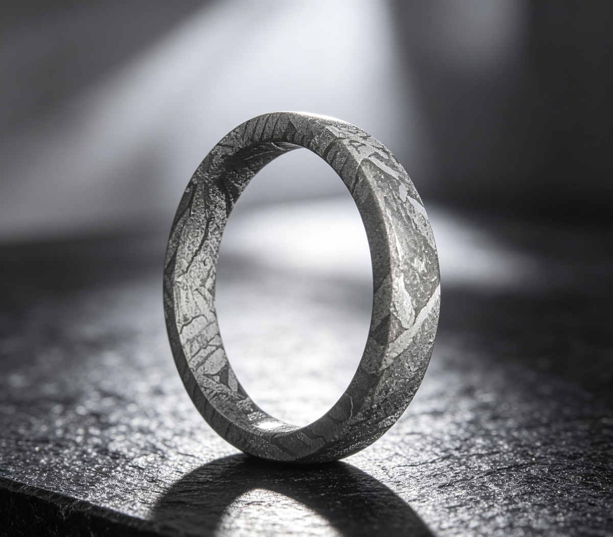 Muonionalusta Iron Meteorite Ring | Ring-C
