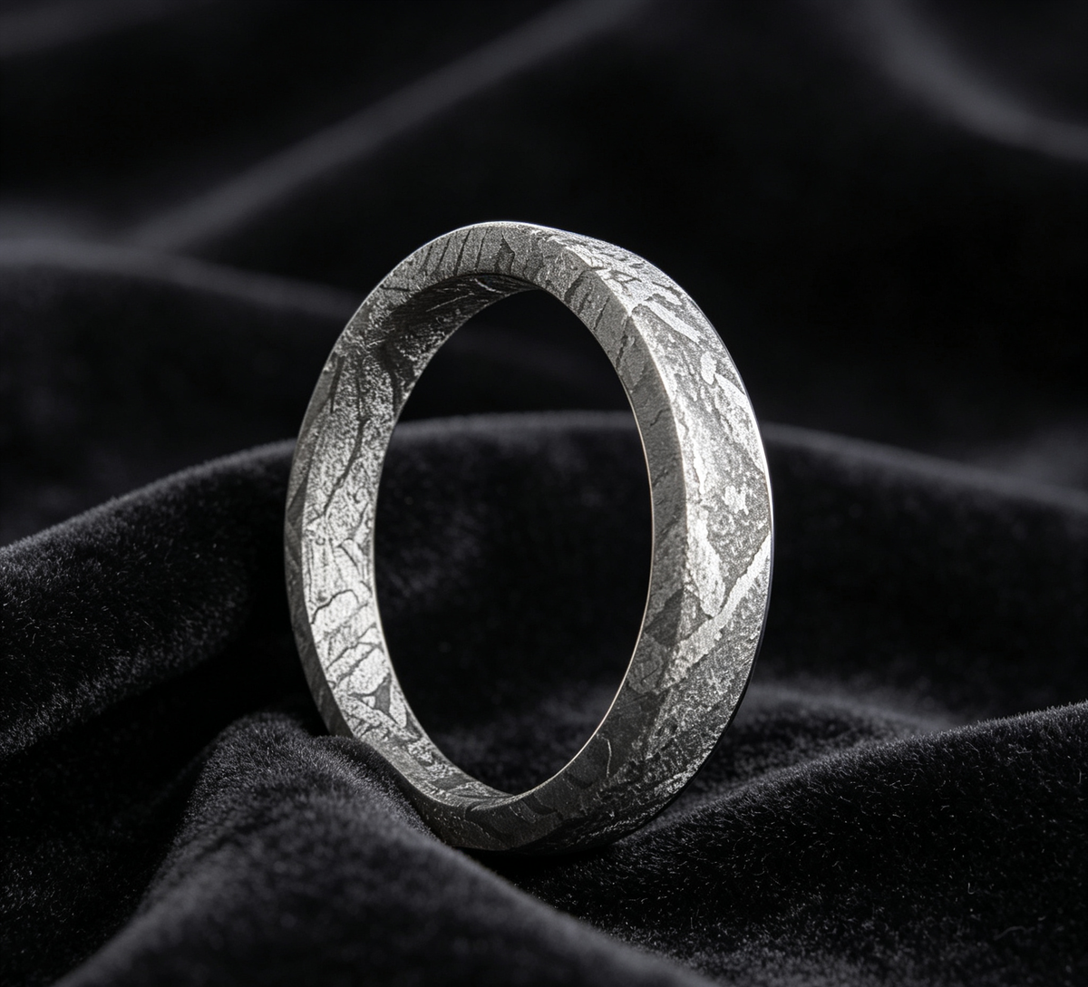 Muonionalusta Iron Meteorite Ring | Ring-C
