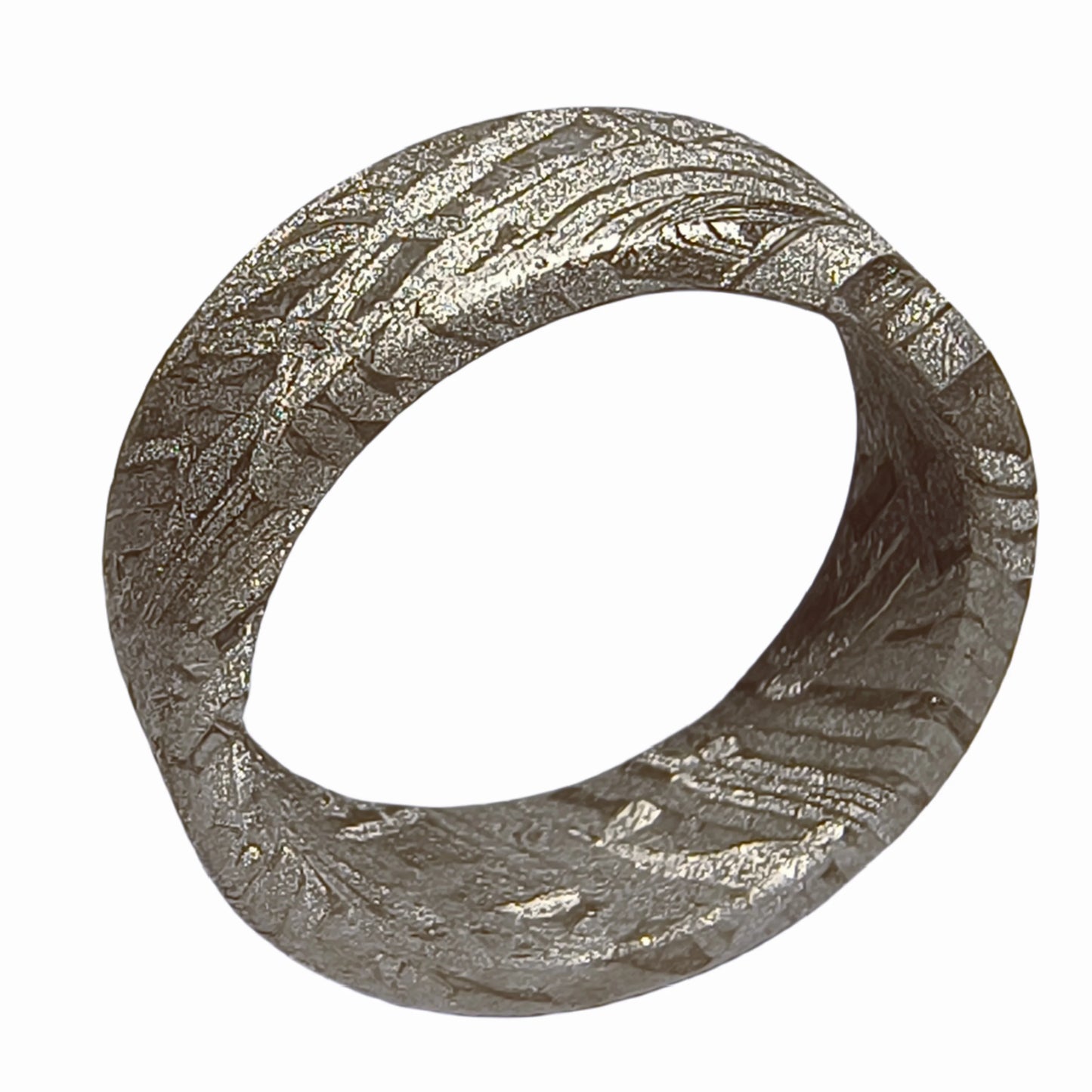 Muonionalusta meteorite Lovers ring Natural iron meteorite pendant MeteoriteHandmade wedding ring Meteorite Ring-I
