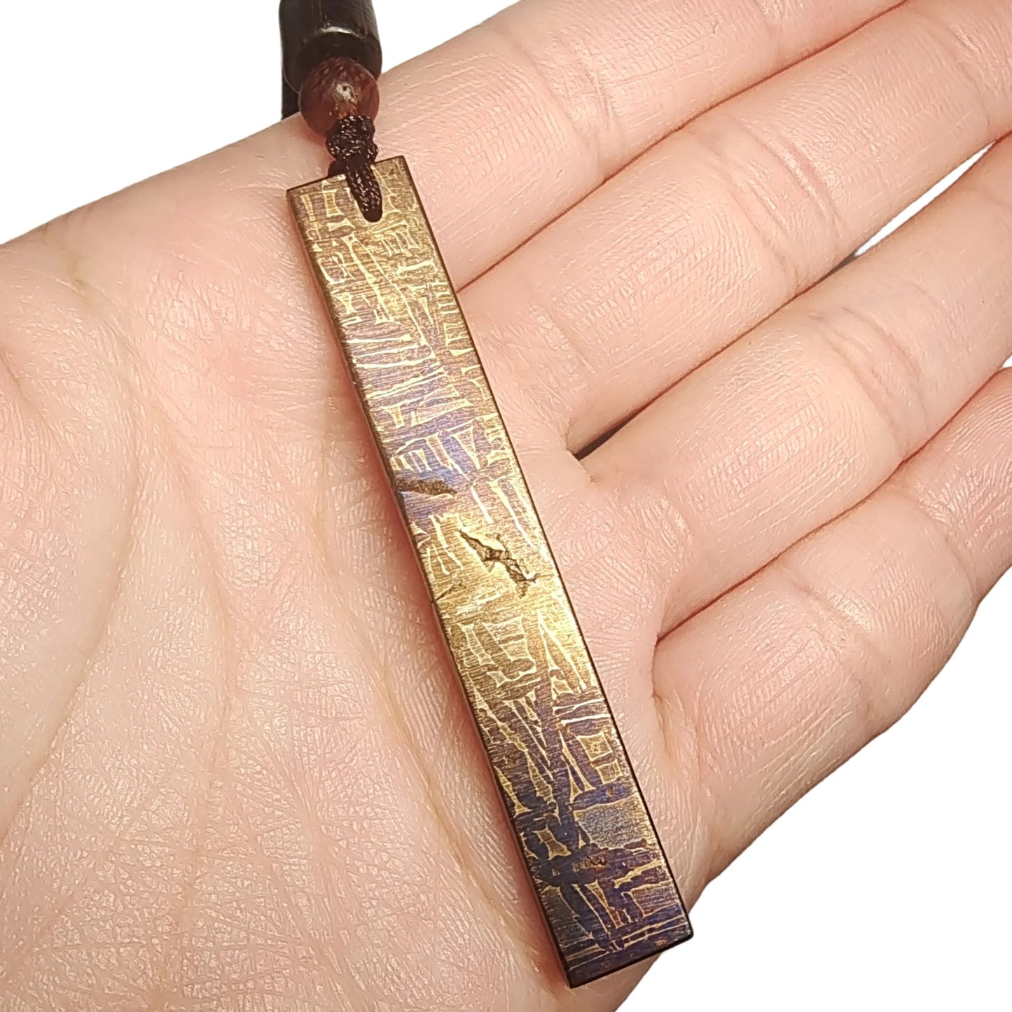 18.9g Muonionalusta meteorite pendant Natural iron meteorite pendant Meteorite slice Collection -LK181