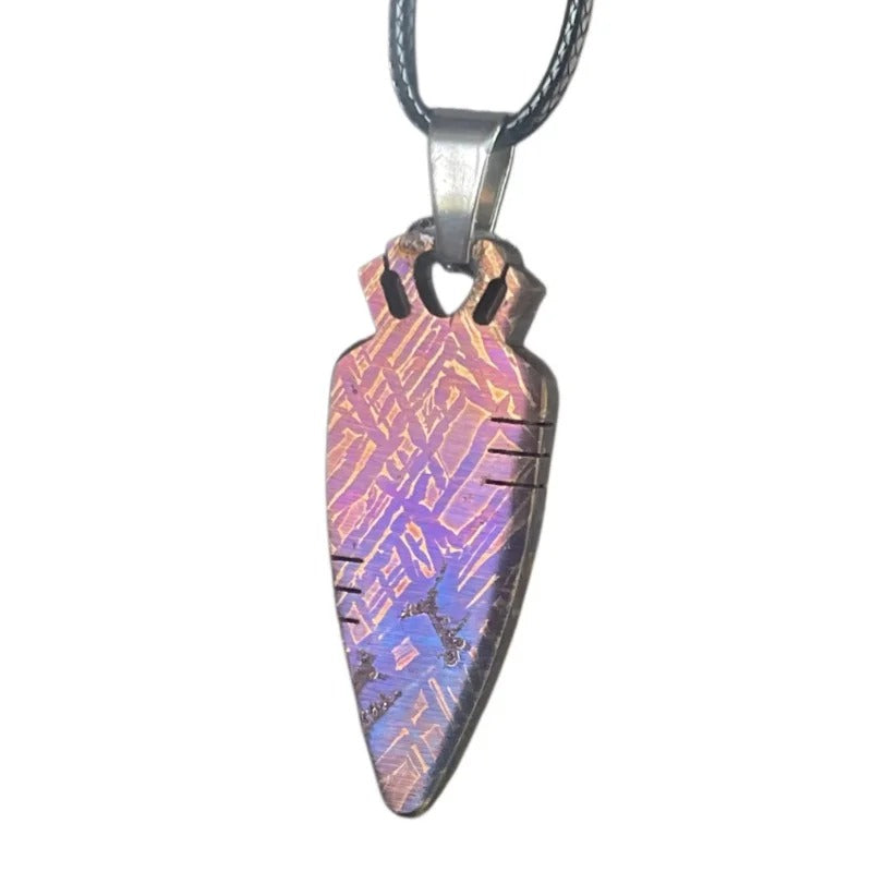 11.7g Muonionalusta Meteorite Pendant, Natural Iron Meteorite Slice, Collection LK225