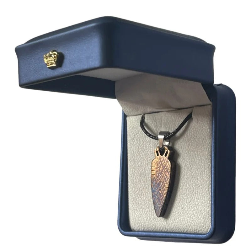 11.7g Muonionalusta Meteorite Pendant, Natural Iron Meteorite Slice, Collection LK225