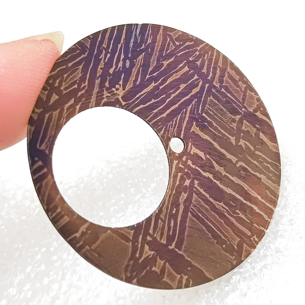 Meteorite dial — Etched Iron Meteorite