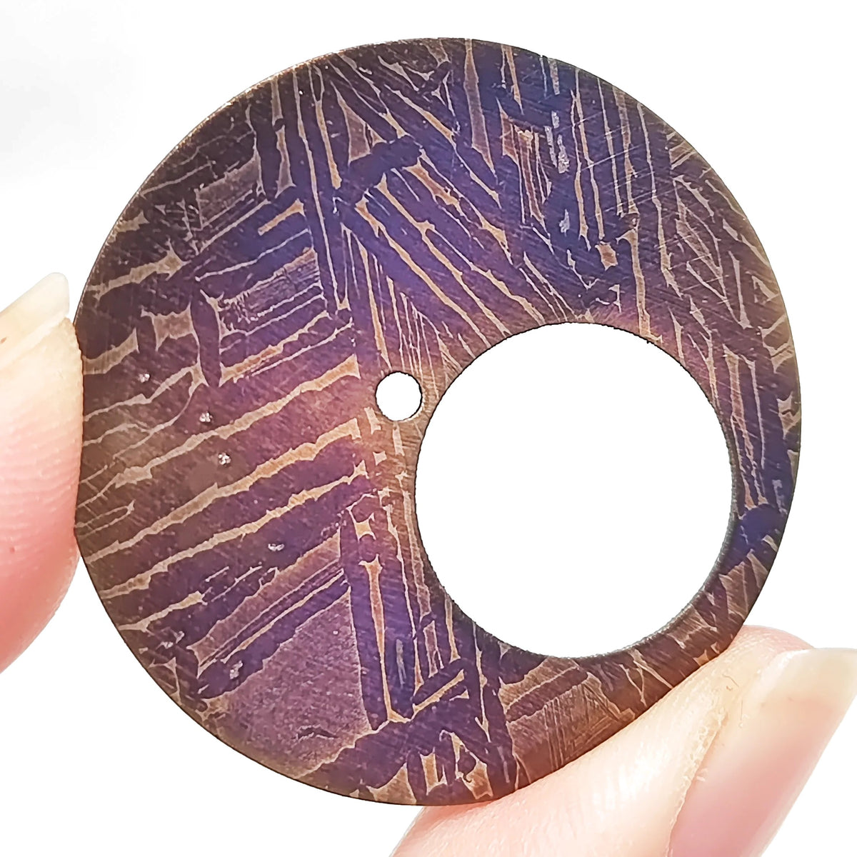 Meteorite dial — Etched Iron Meteorite