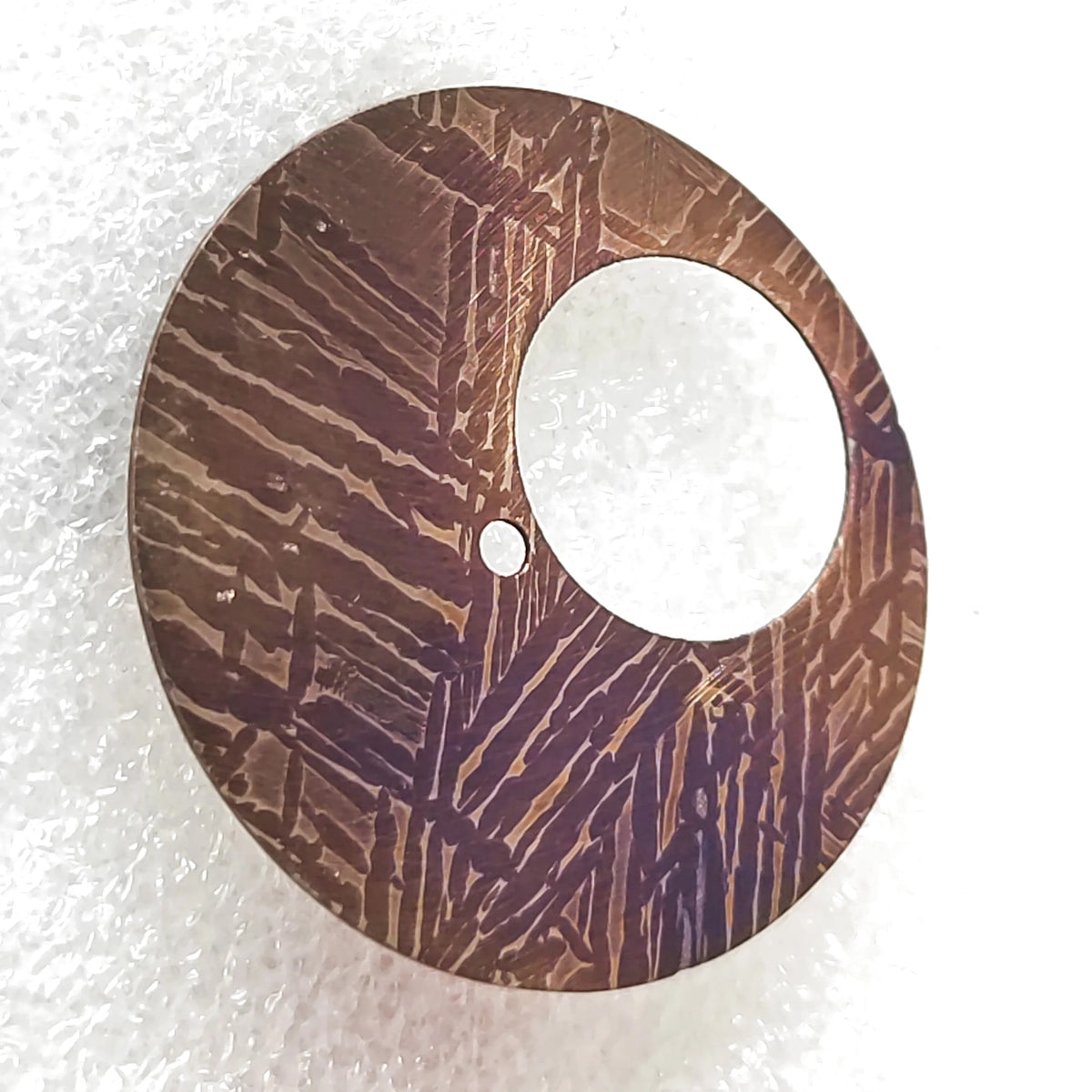 Meteorite dial — Etched Iron Meteorite