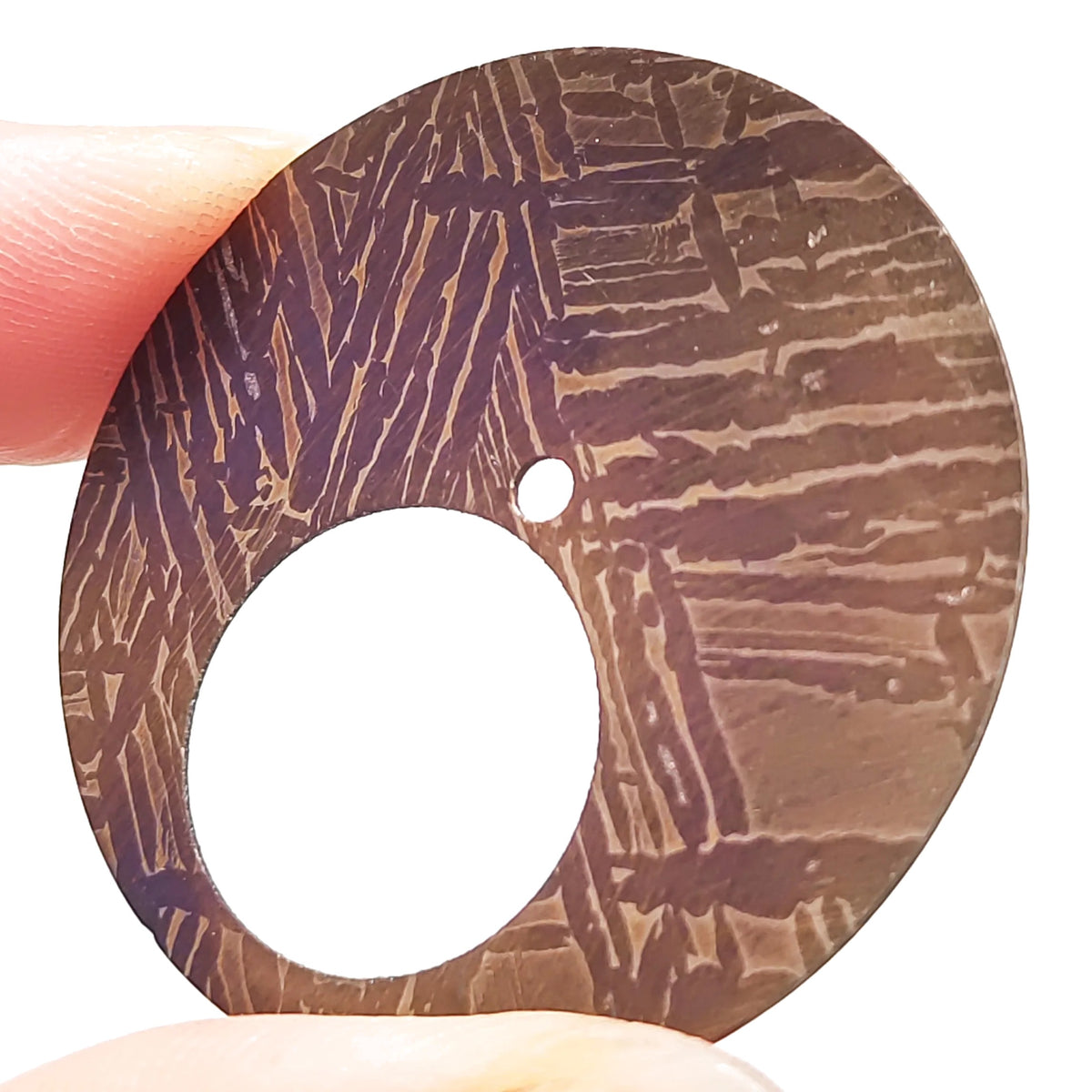 Meteorite dial — Etched Iron Meteorite