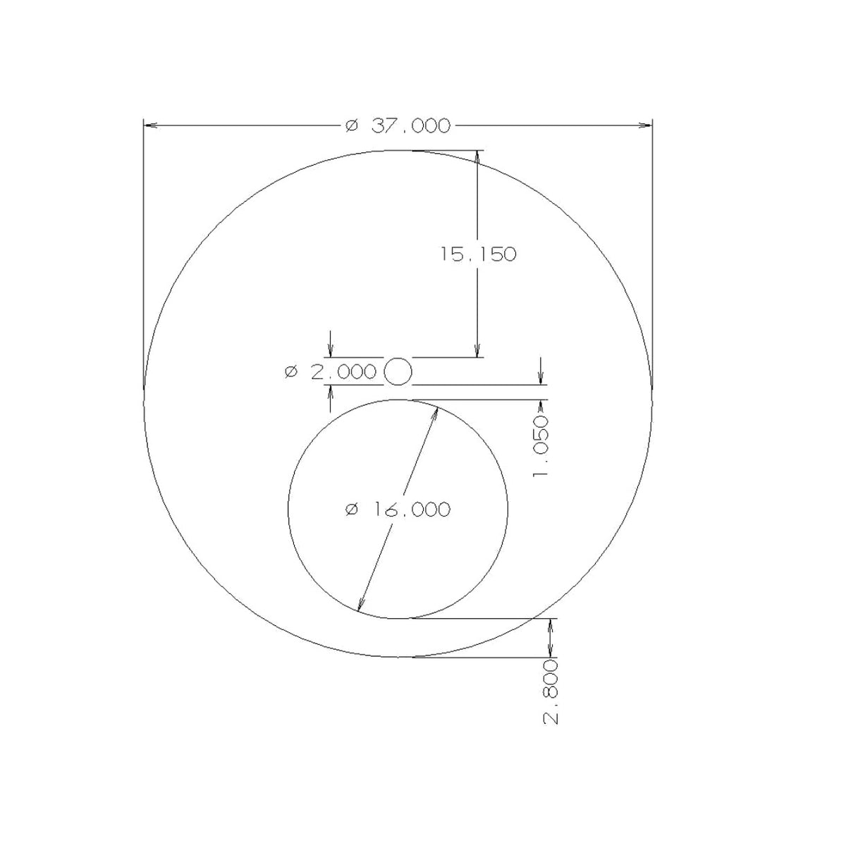 Meteorite dial — Etched Iron Meteorite