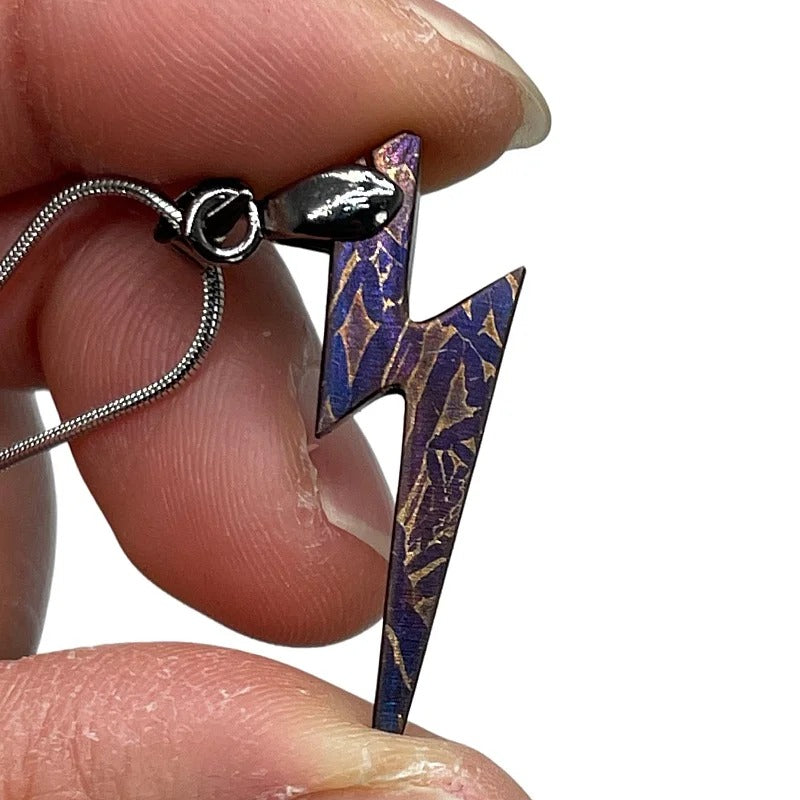 Muonionalusta Meteorite Hand-Carving Pendant, Natural Iron Meteorite Slice, Handmade Jewelry