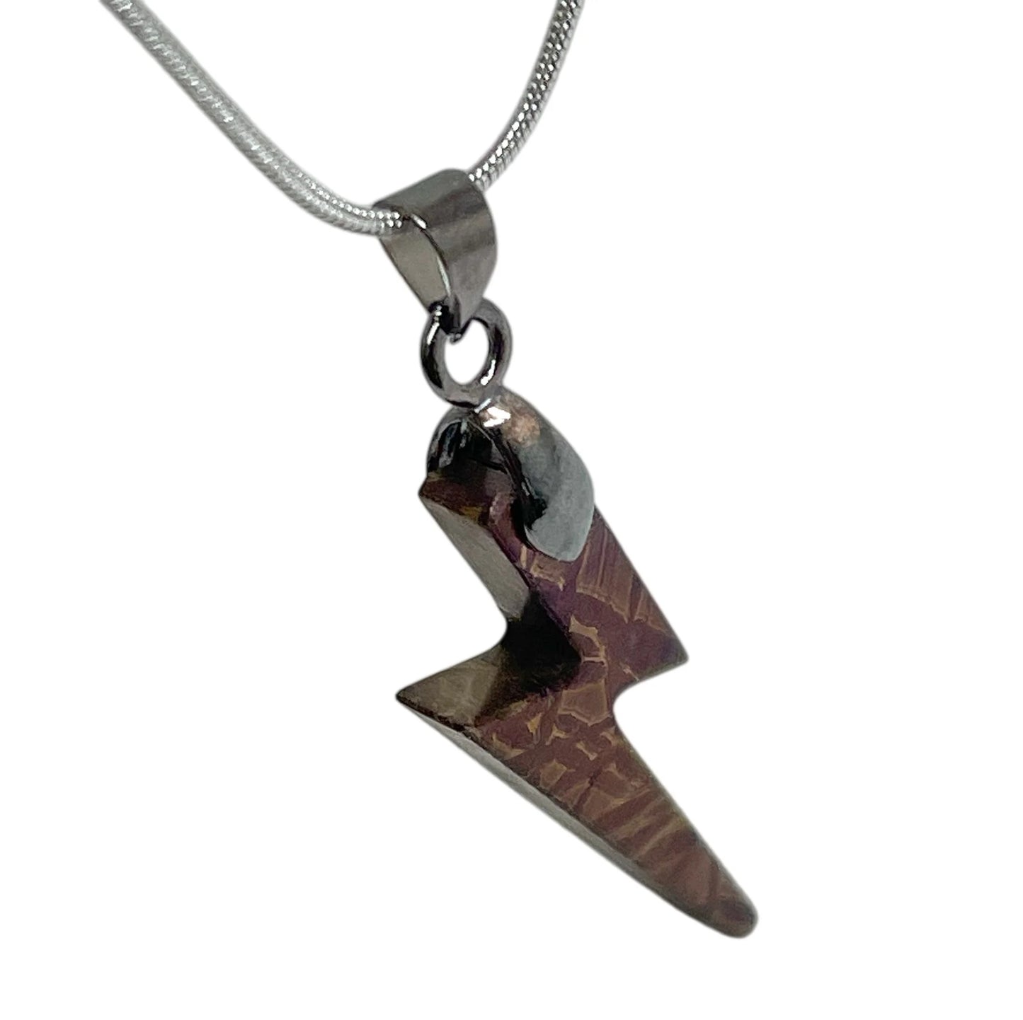 Muonionalusta Meteorite Hand-Carving Pendant, Natural Iron Meteorite Slice, Handmade Jewelry