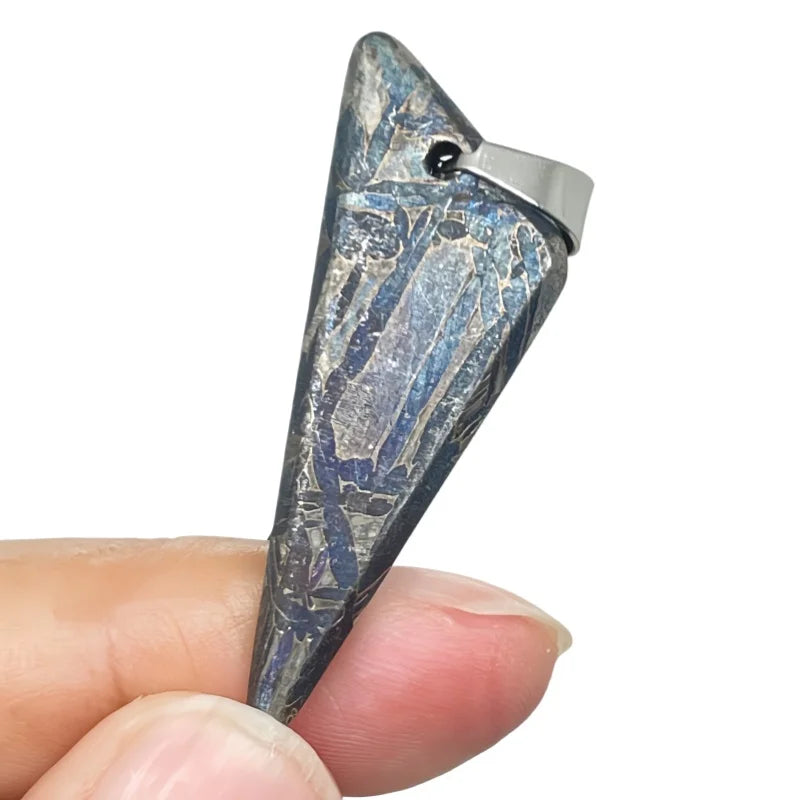 8.2g Muonionalusta meteorite pendant Natural iron meteorite pendant Meteorite slice Collection -LK261