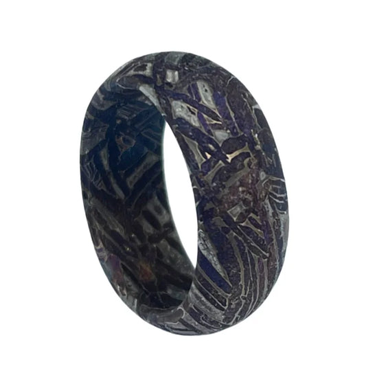 Muonionalusta meteorite Ring Natural iron meteorite pendant MeteoriteHandmade jewelry Meteorite Ring-B