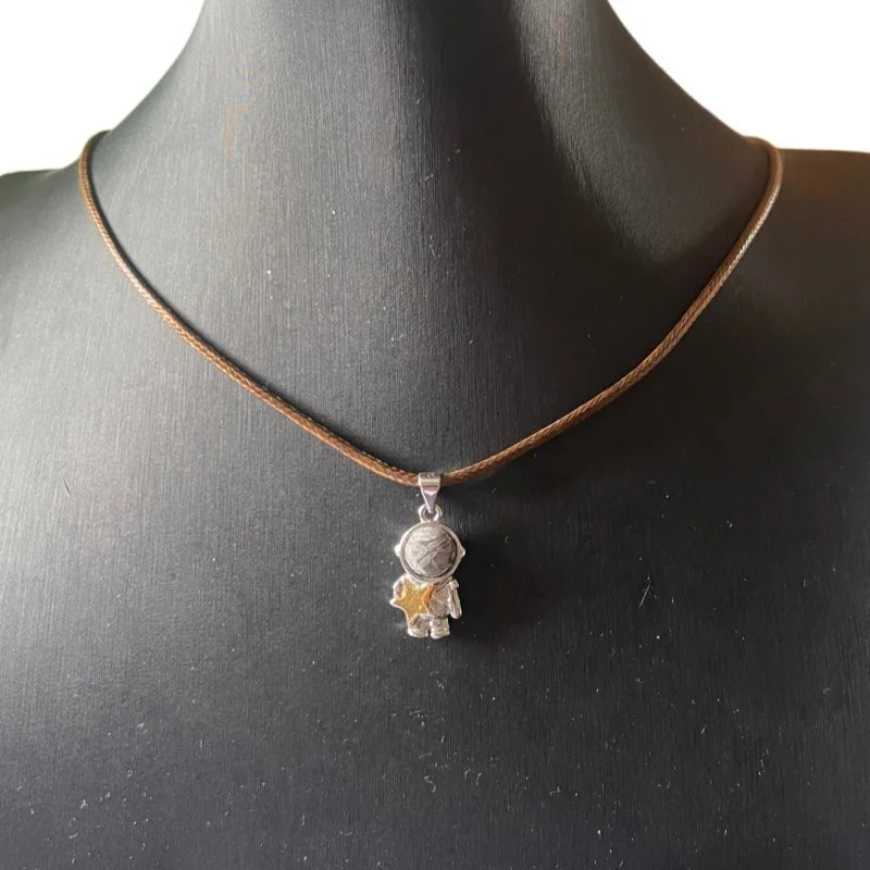 Muonionalusta Meteorite Astronaut Pendant Collector Level Space Jewelry Daily Wear Pendant LK381