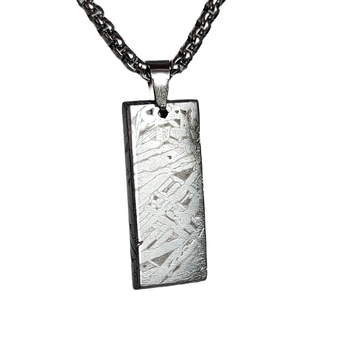 11.4g Muonionalusta meteorite pendant Natural iron meteorite pendant Meteorite slice Collection -LK091
