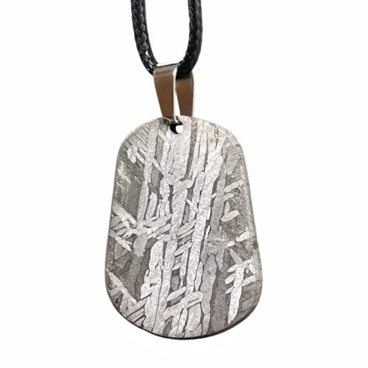 Muonionalusta Hand Polished Meteorite Pendant Cosmic Astronomy Lover Gift for Him Her LK343