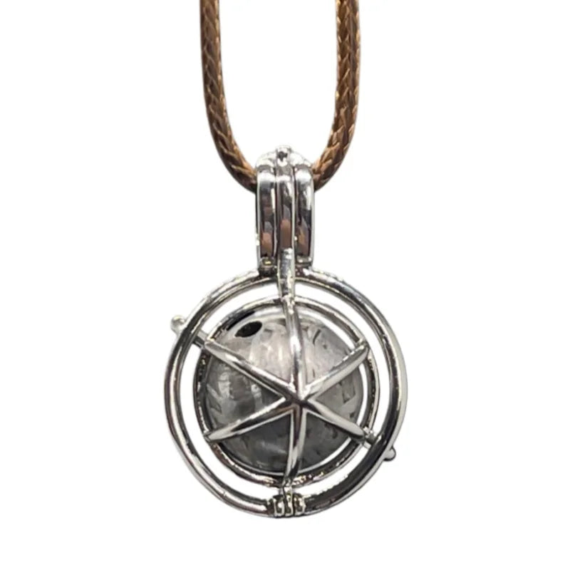 Nickel Plated Muonionalusta Meteorite Planet Pendant — Collector’s Grade Cosmic Jewelry (LK384)