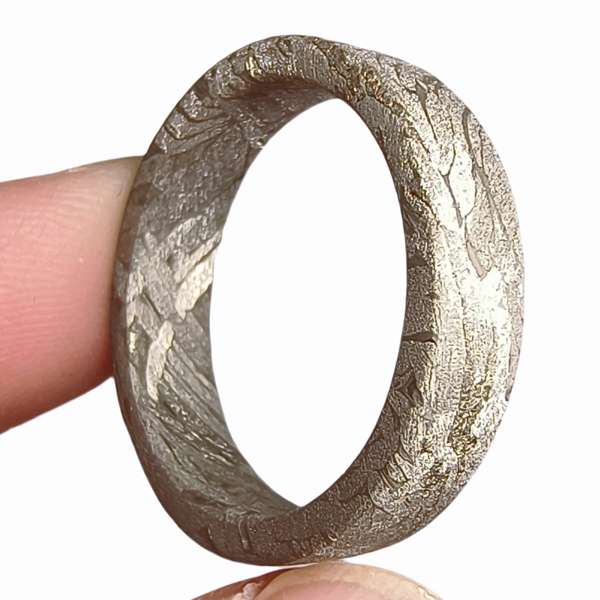 Muonionalusta meteorite Ring Natural iron meteorite pendant MeteoriteHandmade jewelry Meteorite  Ring-D