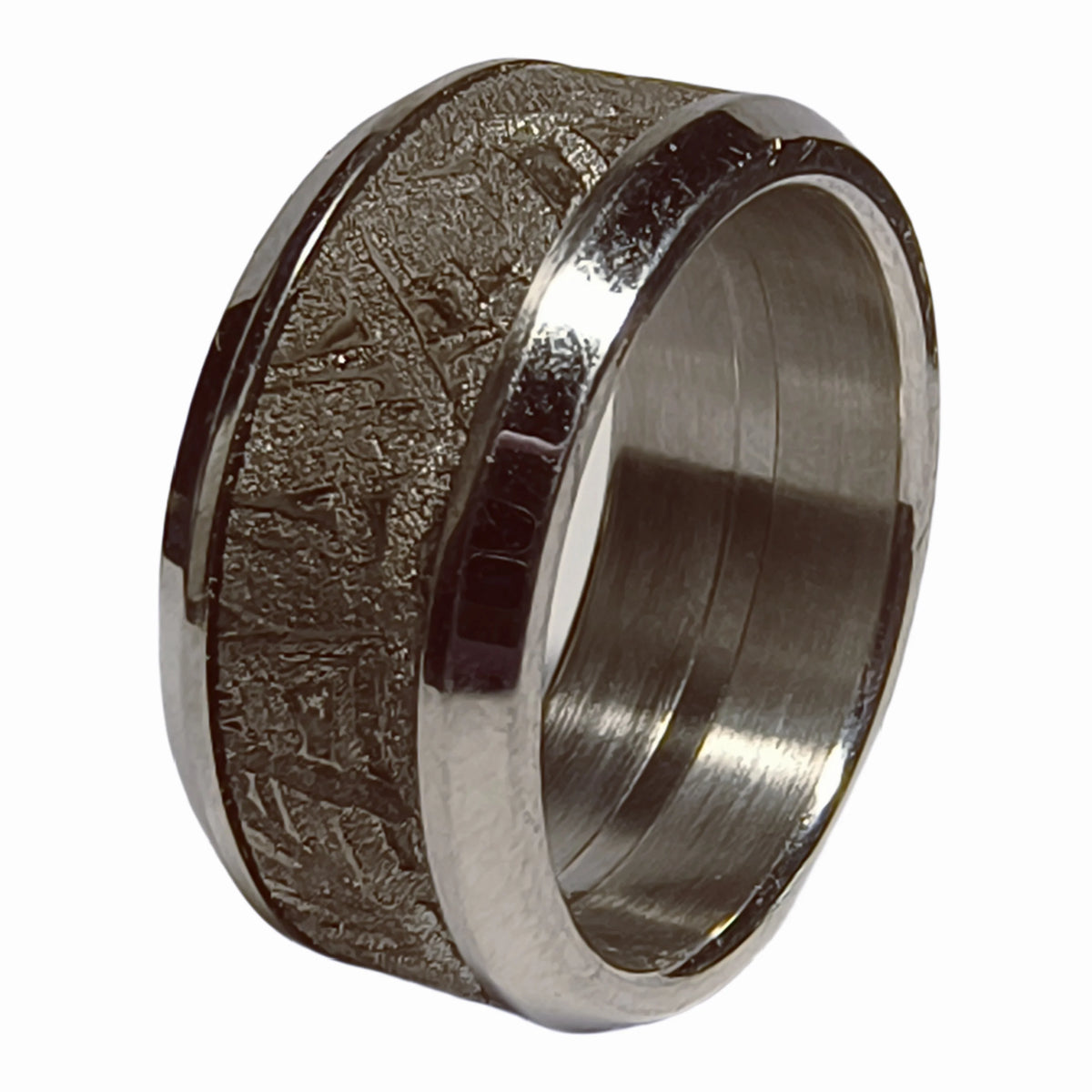 Muonionalusta Meteorite Lovers Ring Natural Iron Meteorite Pendant Handmade Wedding Ring Meteorite Ring-H