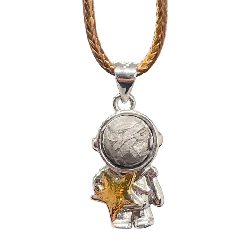 Muonionalusta Meteorite Astronaut Pendant Collector Level Space Jewelry Daily Wear Pendant LK381