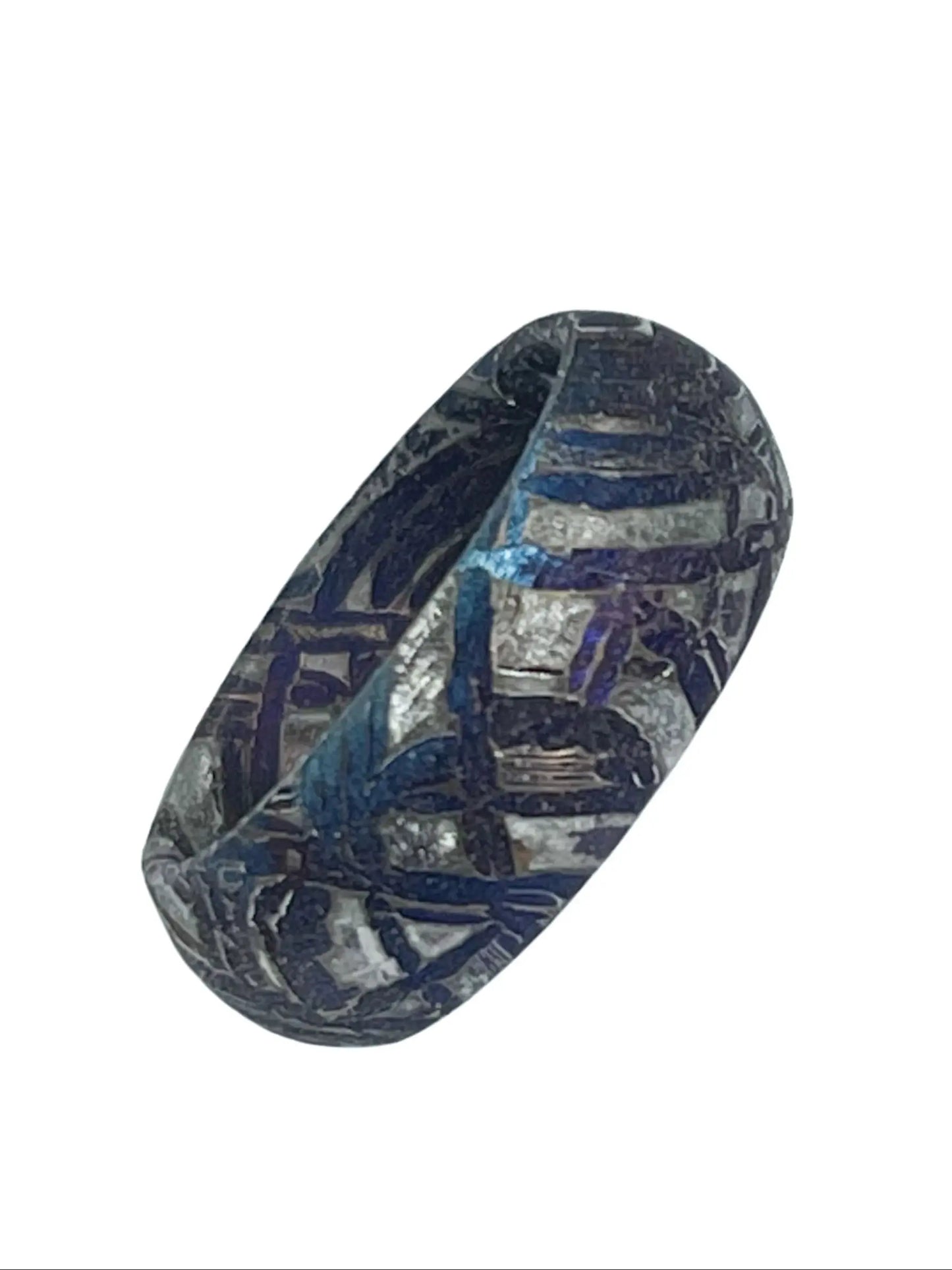 Muonionalusta meteorite Ring Natural iron meteorite pendant MeteoriteHandmade jewelry Meteorite Ring-B