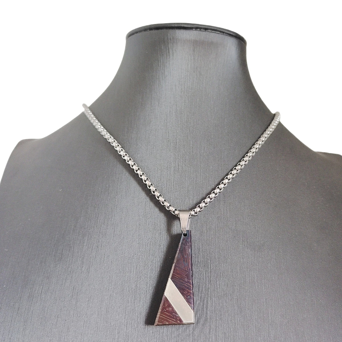 13.9g Muonionalusta meteorite pendant Natural iron meteorite pendant Meteorite slice Collection -LK142