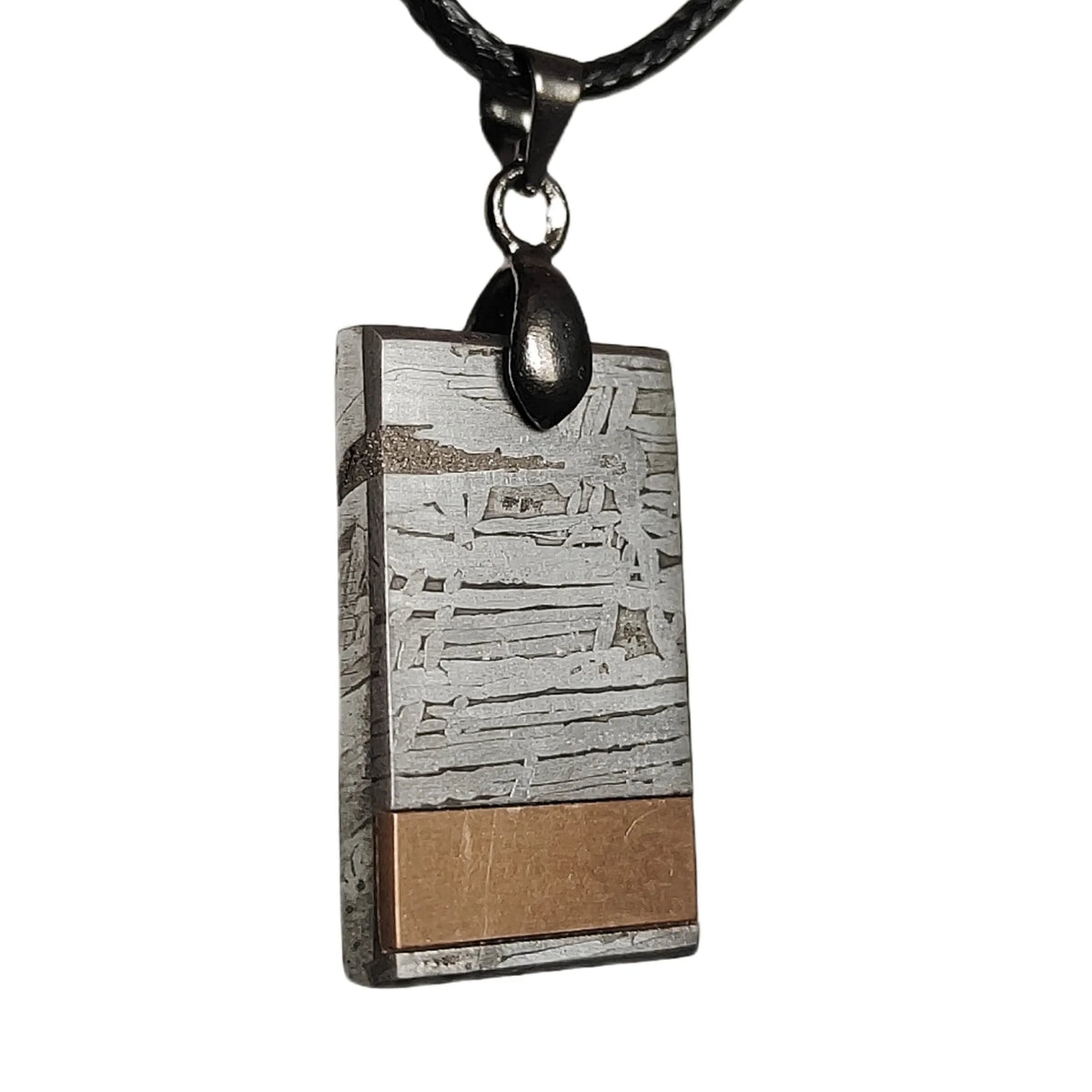 10.4g Muonionalusta meteorite pendant Natural iron meteorite pendant Meteorite slice Collection -LK136