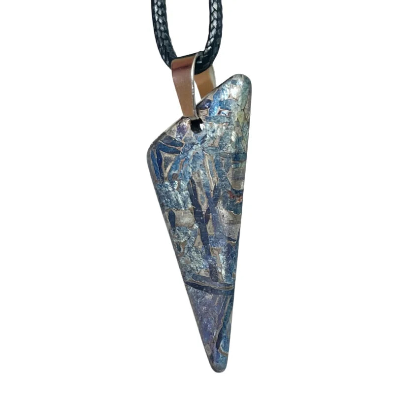 8.2g Muonionalusta meteorite pendant Natural iron meteorite pendant Meteorite slice Collection -LK261